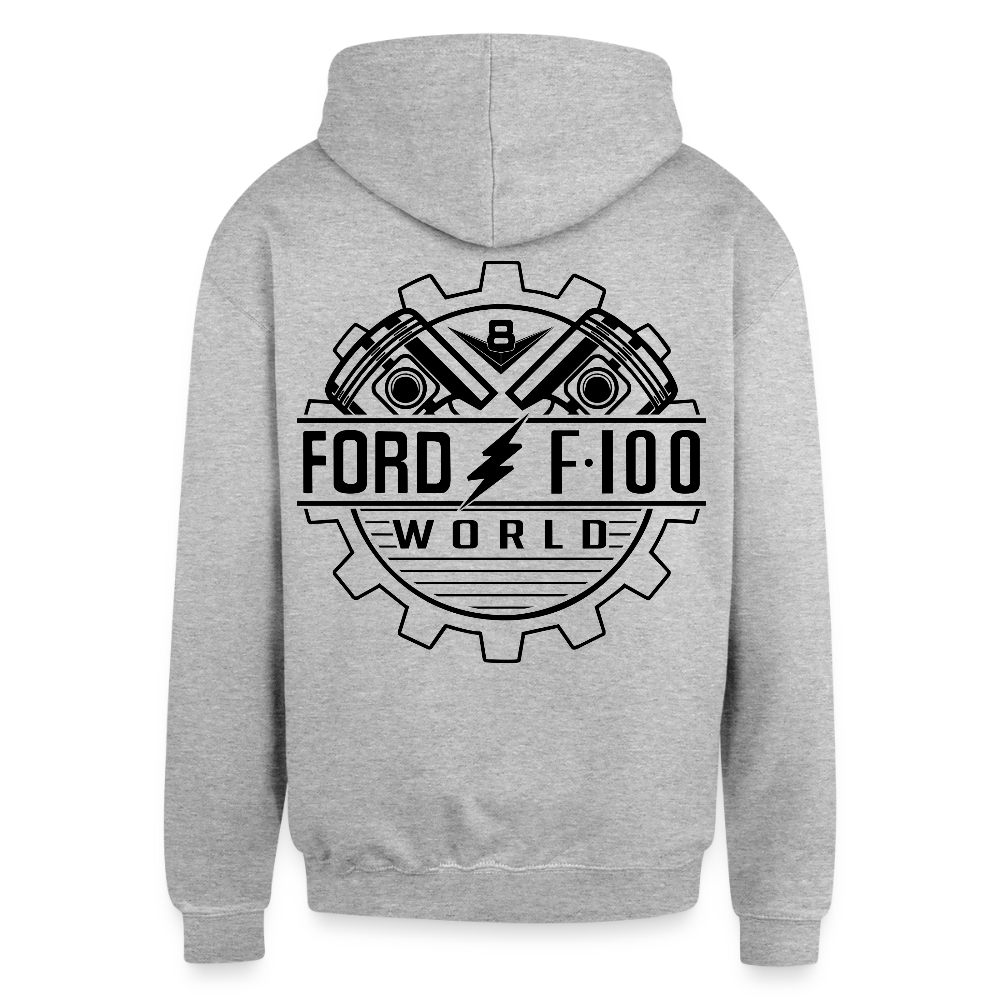 Contrast Hoodie - heather gray/navy