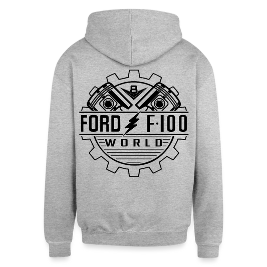Contrast Hoodie - heather gray/navy