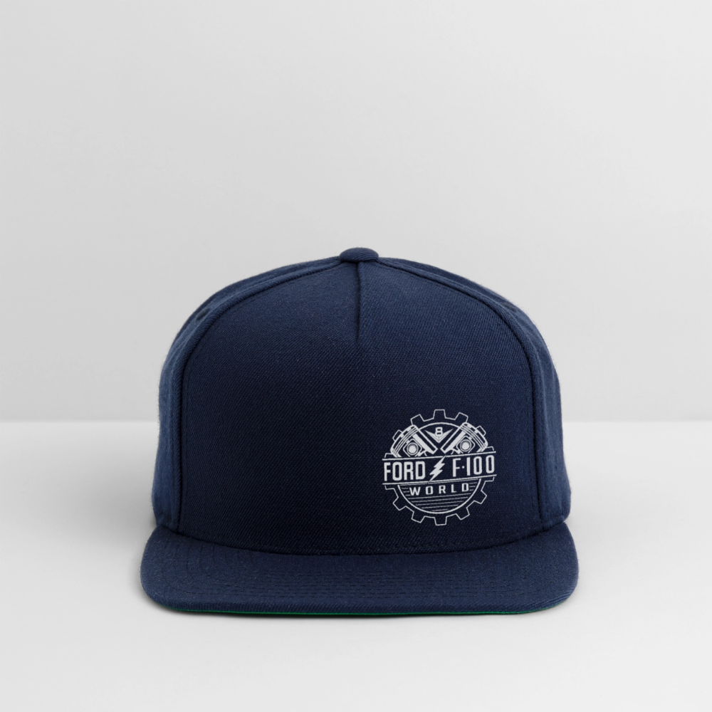 Snapback Baseball Cap - navy