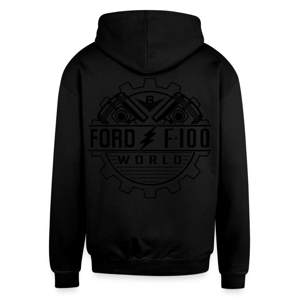 Contrast Hoodie - black/heather gray