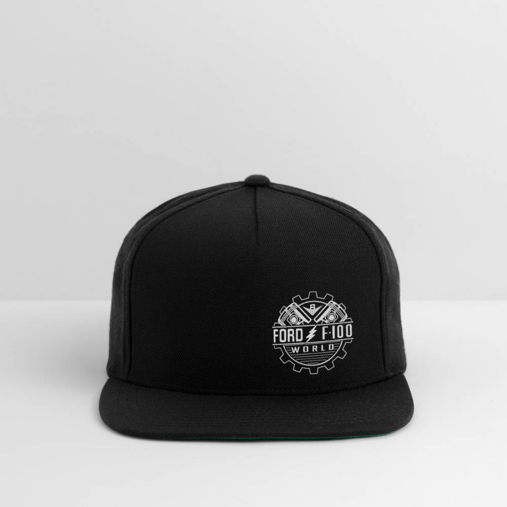 Snapback Baseball Cap - black