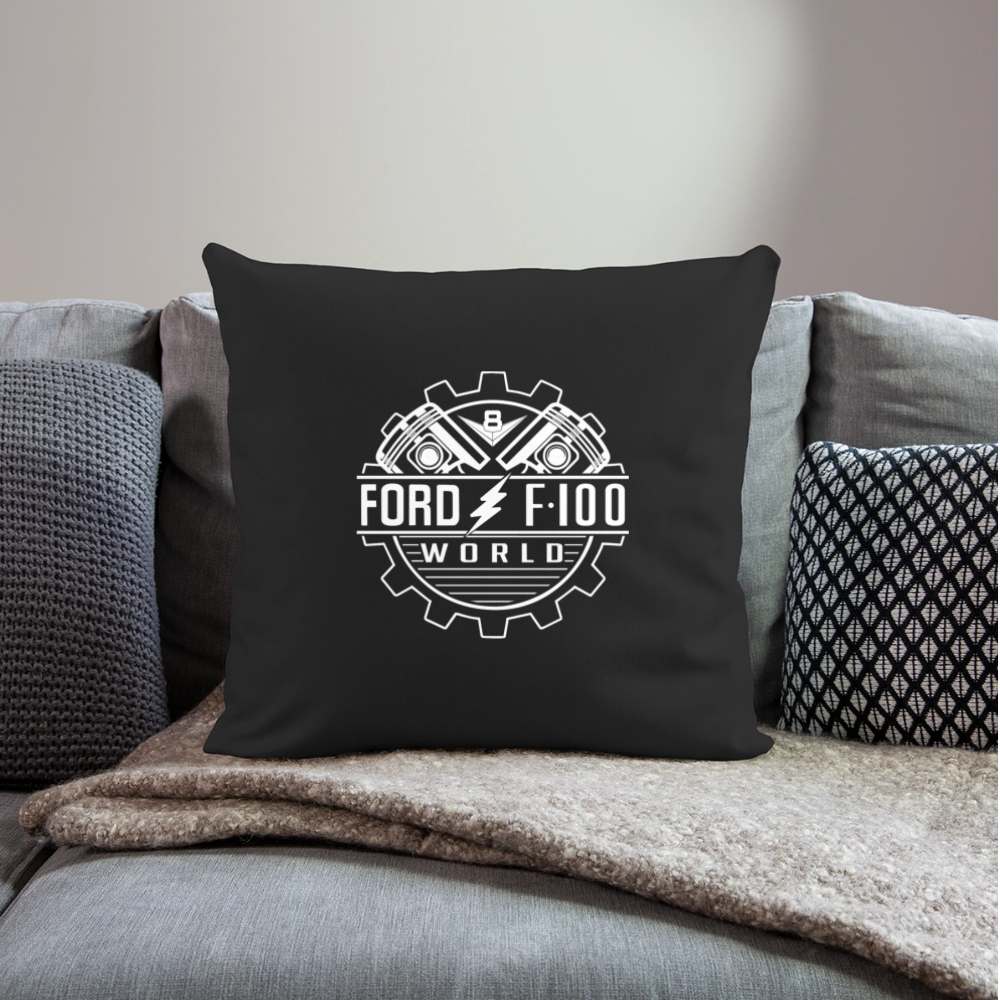 Throw Pillow Cover 18” x 18” - black