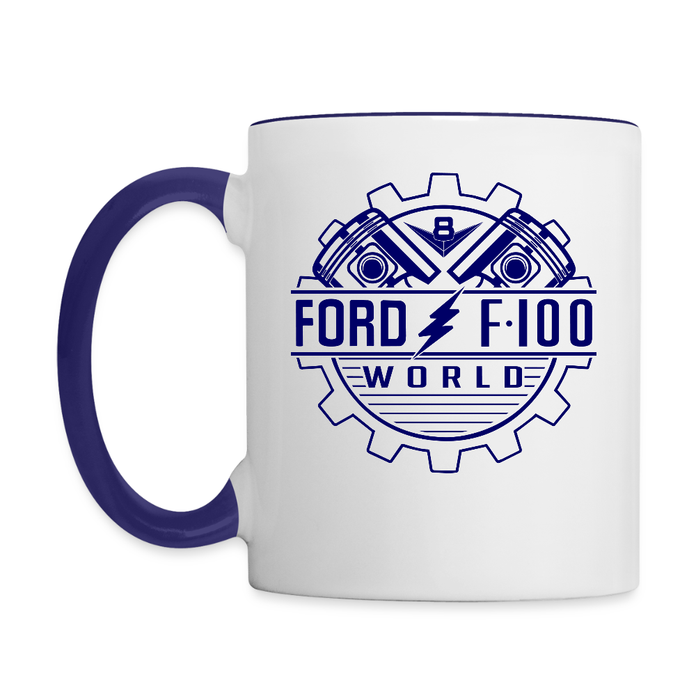 Contrast Coffee Mug - white/cobalt blue