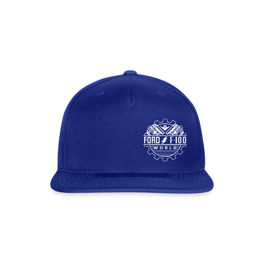 Snapback Baseball Cap - royal blue