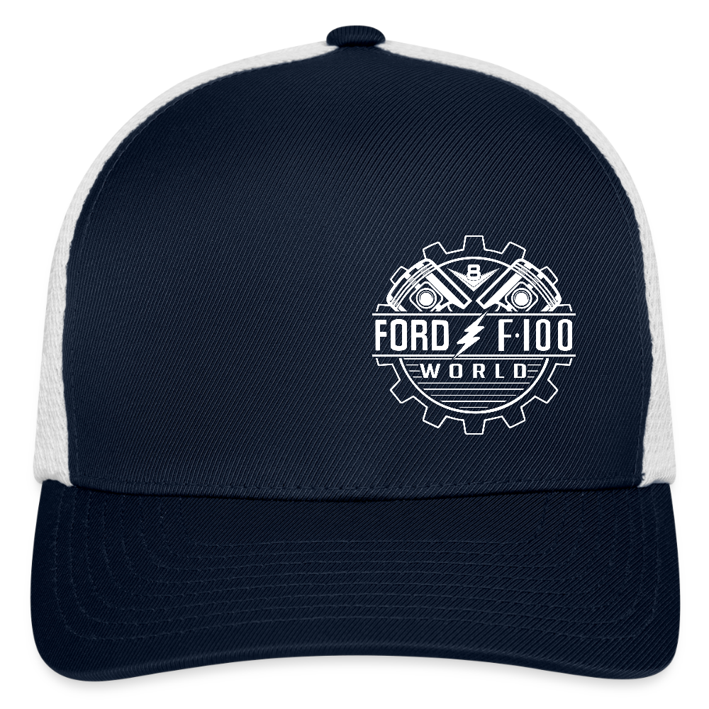 Flexfit Fitted Baseball Cap - navy/white