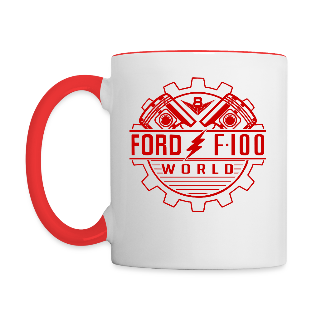 Contrast Coffee Mug - white/red