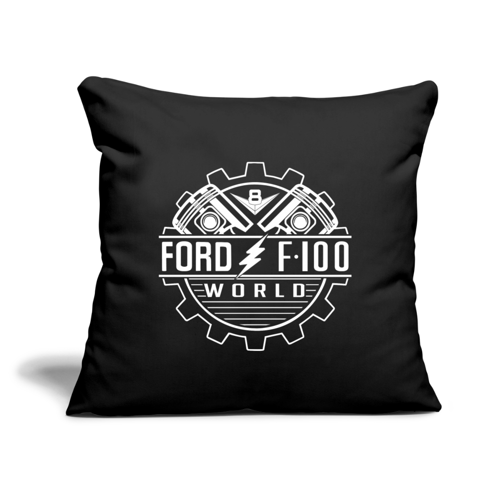 Throw Pillow Cover 18” x 18” - black
