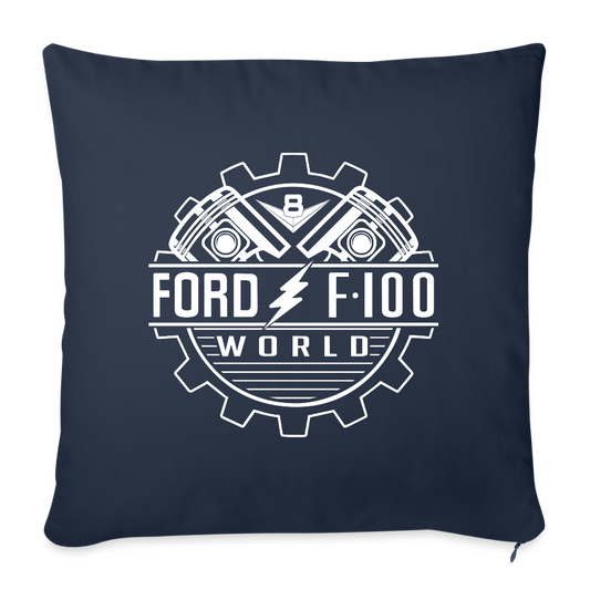 Throw Pillow Cover 18” x 18” - navy