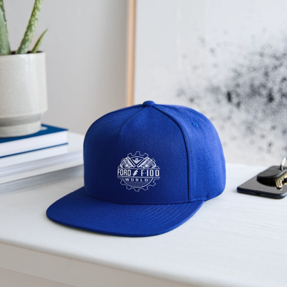 Snapback Baseball Cap - royal blue