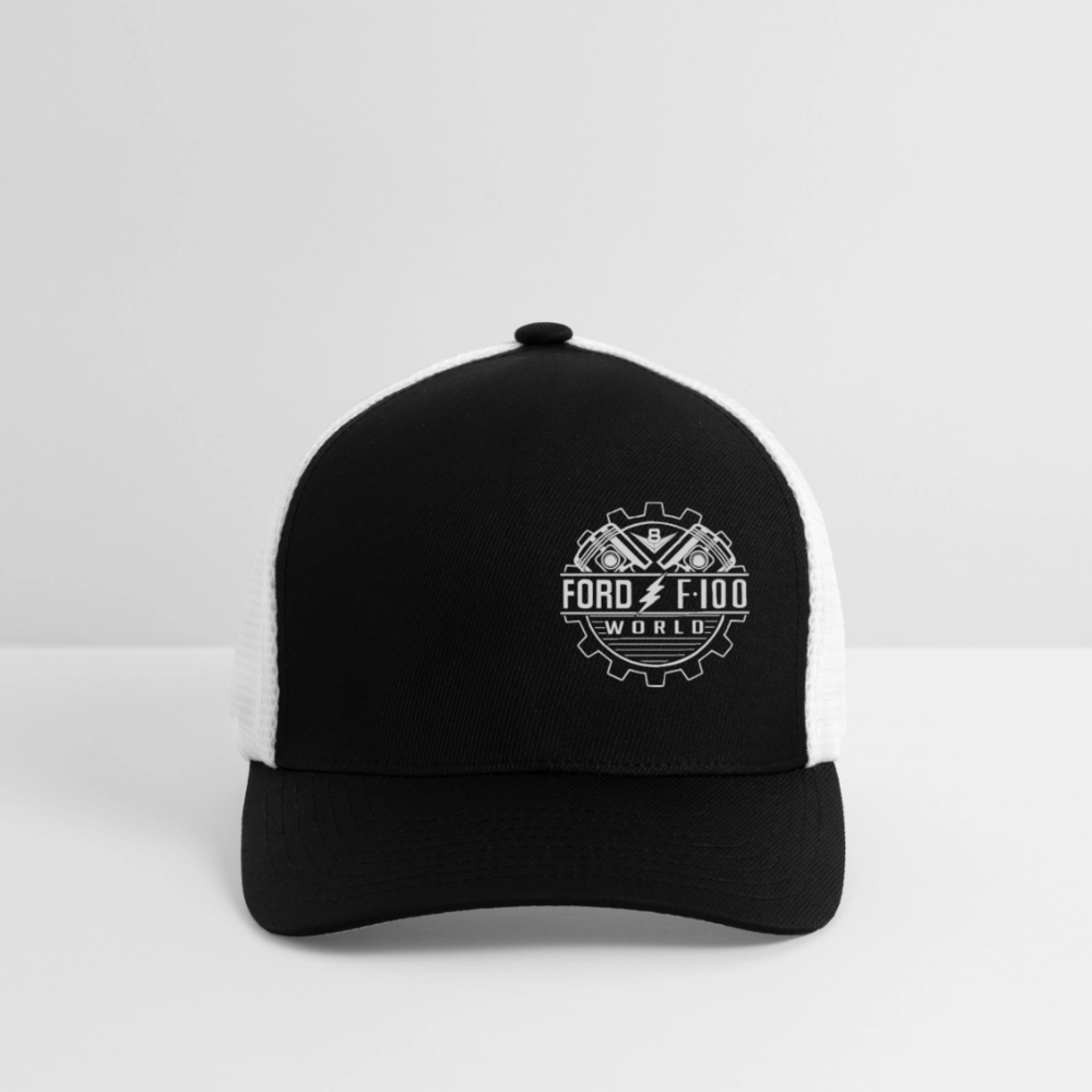 Flexfit Fitted Baseball Cap - black/white