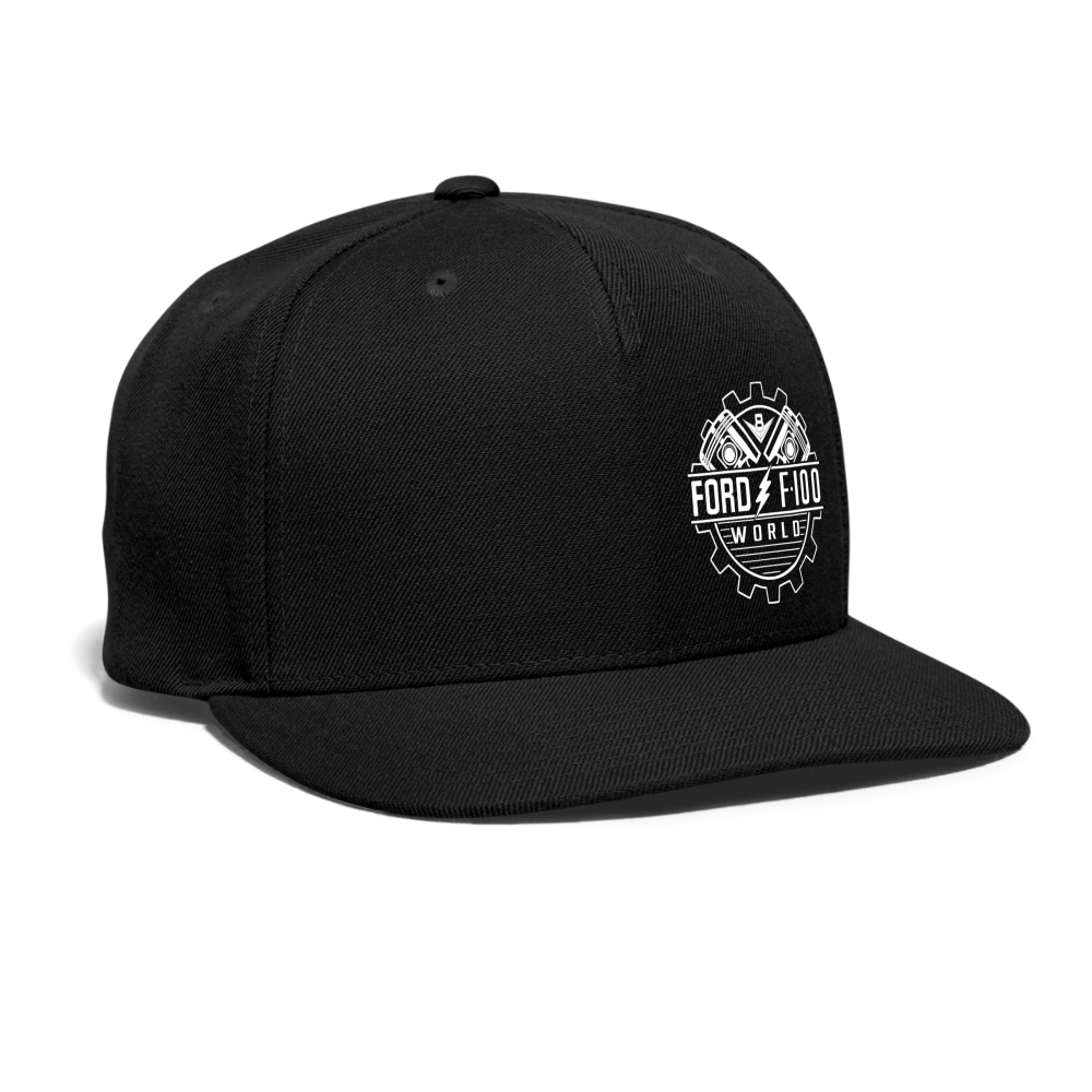 Snapback Baseball Cap - black