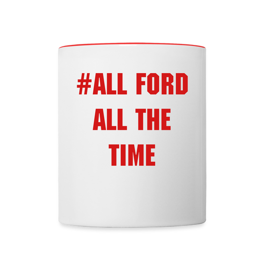 Contrast Coffee Mug - white/red