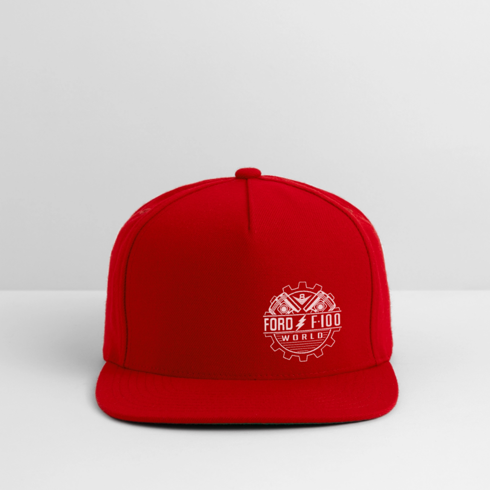 Snapback Baseball Cap - red