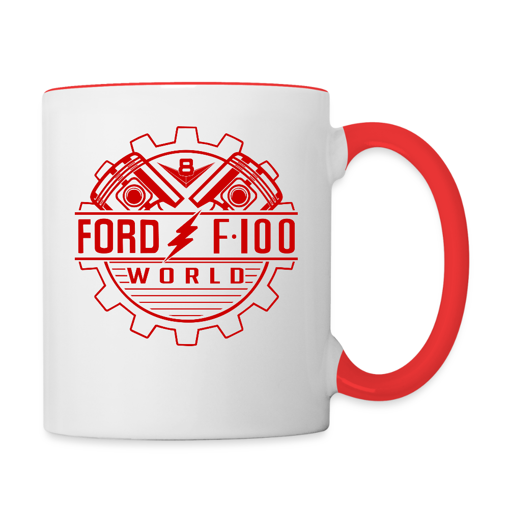 Contrast Coffee Mug - white/red