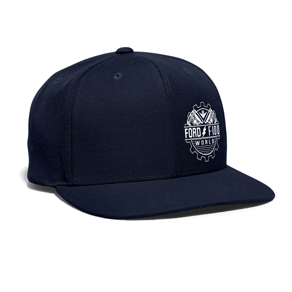 Snapback Baseball Cap - navy