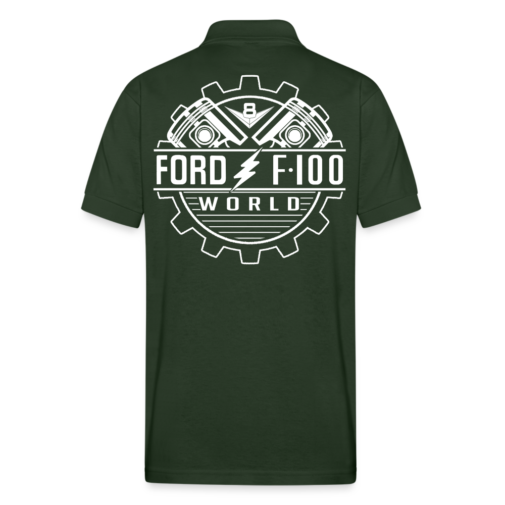 Gildan Unisex 50/50 Jersey Polo - forest green