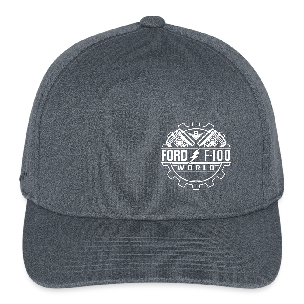 Flexfit Fitted Melange Baseball Cap - dark heather gray