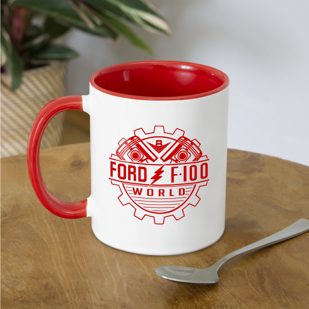 Contrast Coffee Mug - white/red