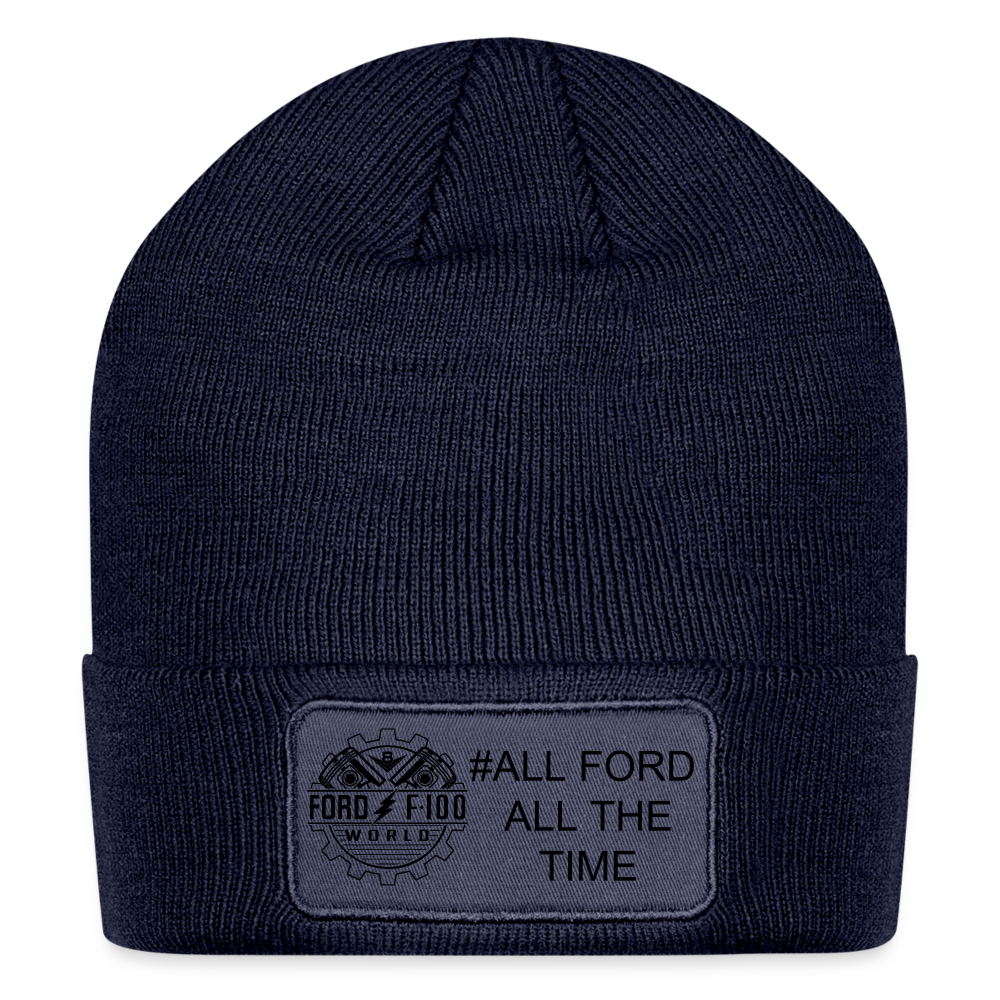 Patch Beanie - navy