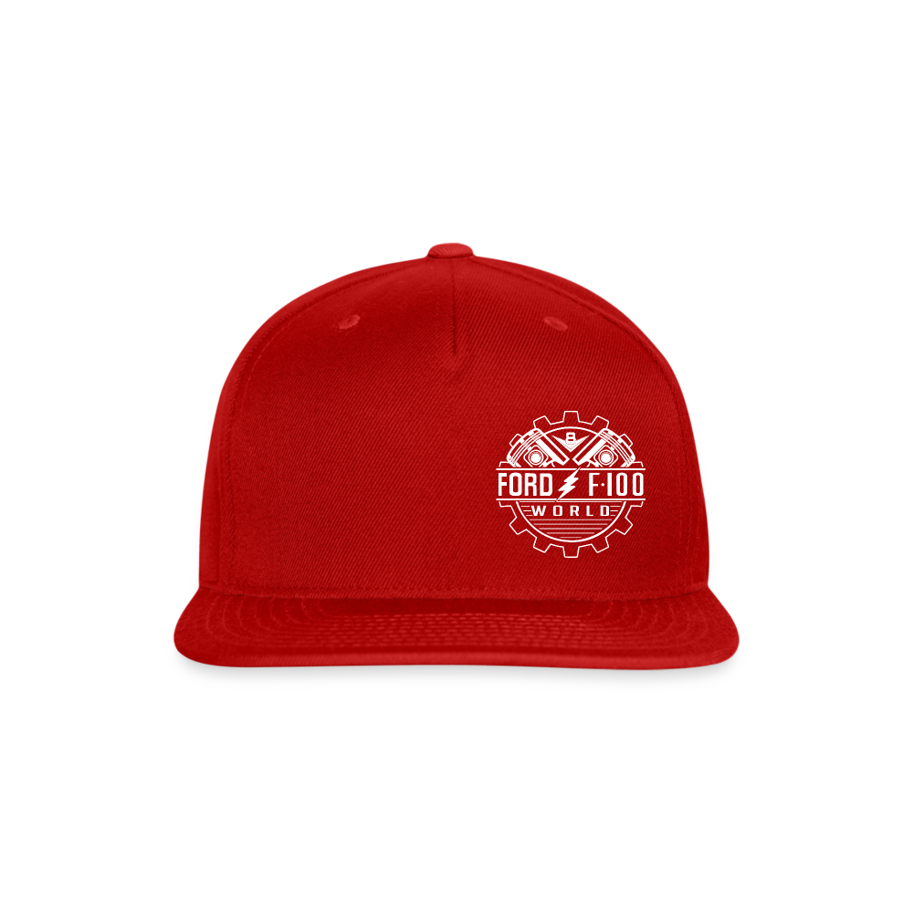 Snapback Baseball Cap - red