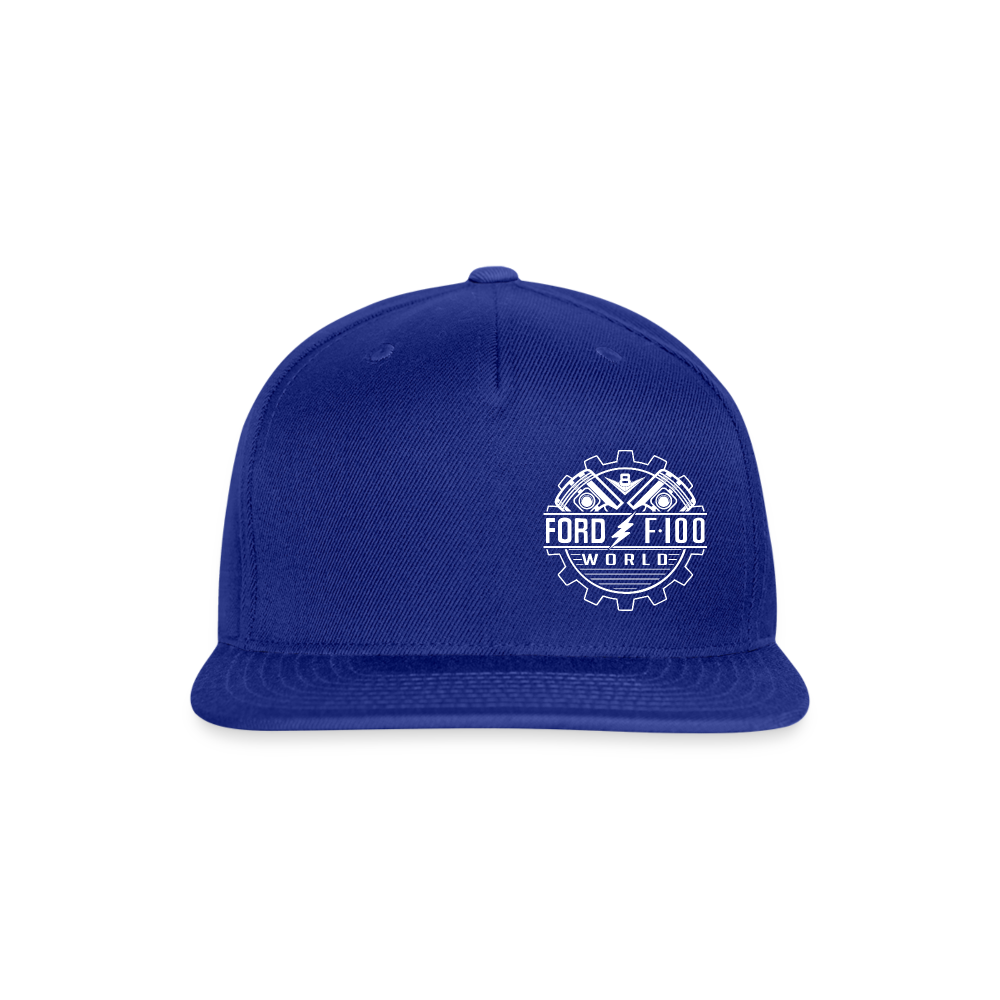 Snapback Baseball Cap - royal blue