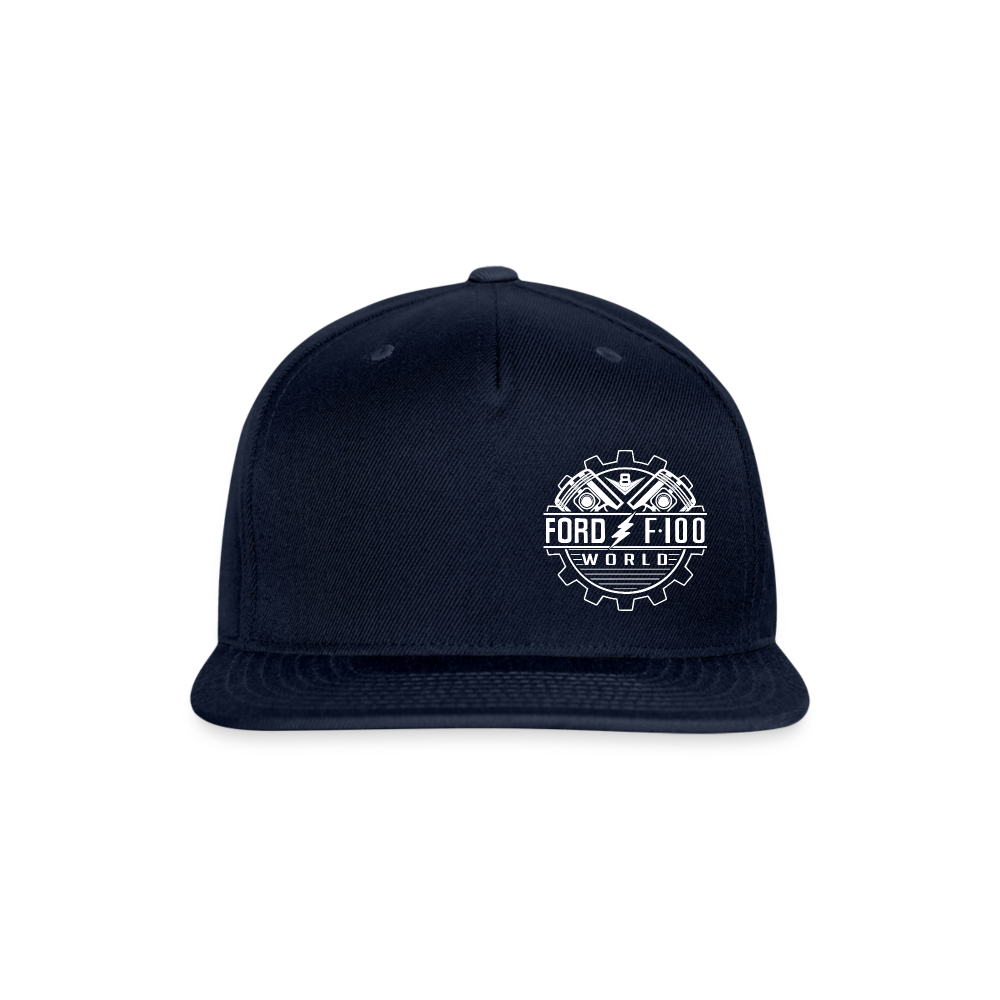 Snapback Baseball Cap - navy