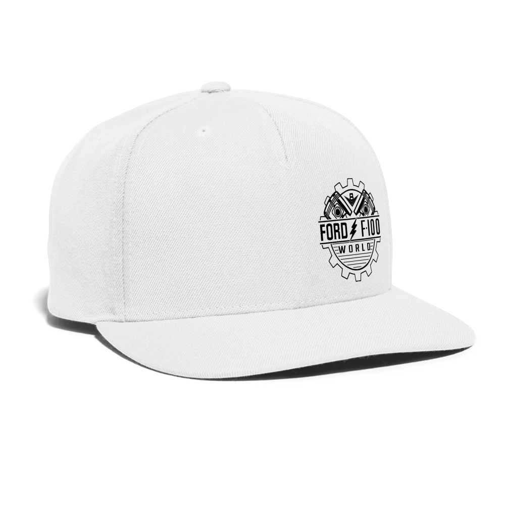 Snapback Baseball Cap - white