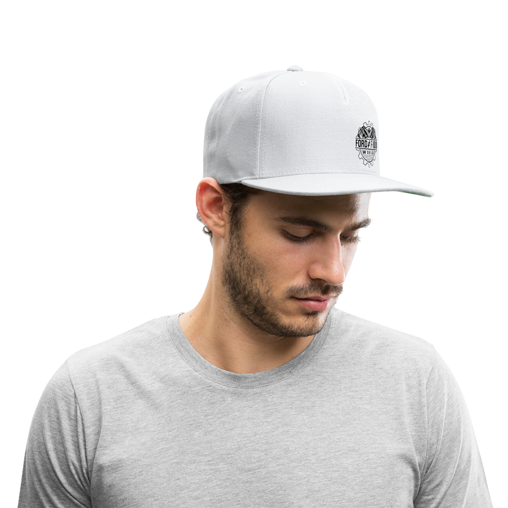 Snapback Baseball Cap - white