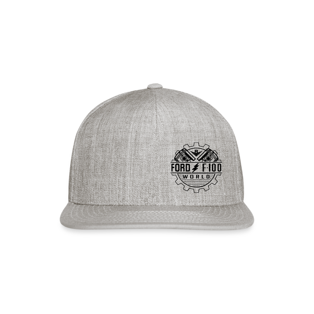 Snapback Baseball Cap - heather gray