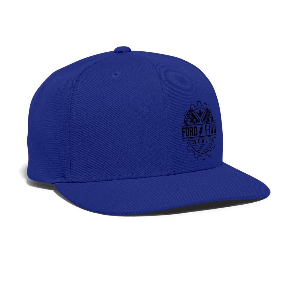 Snapback Baseball Cap - royal blue