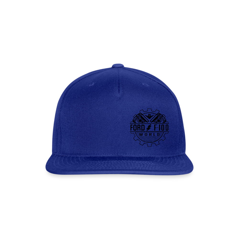 Snapback Baseball Cap - royal blue