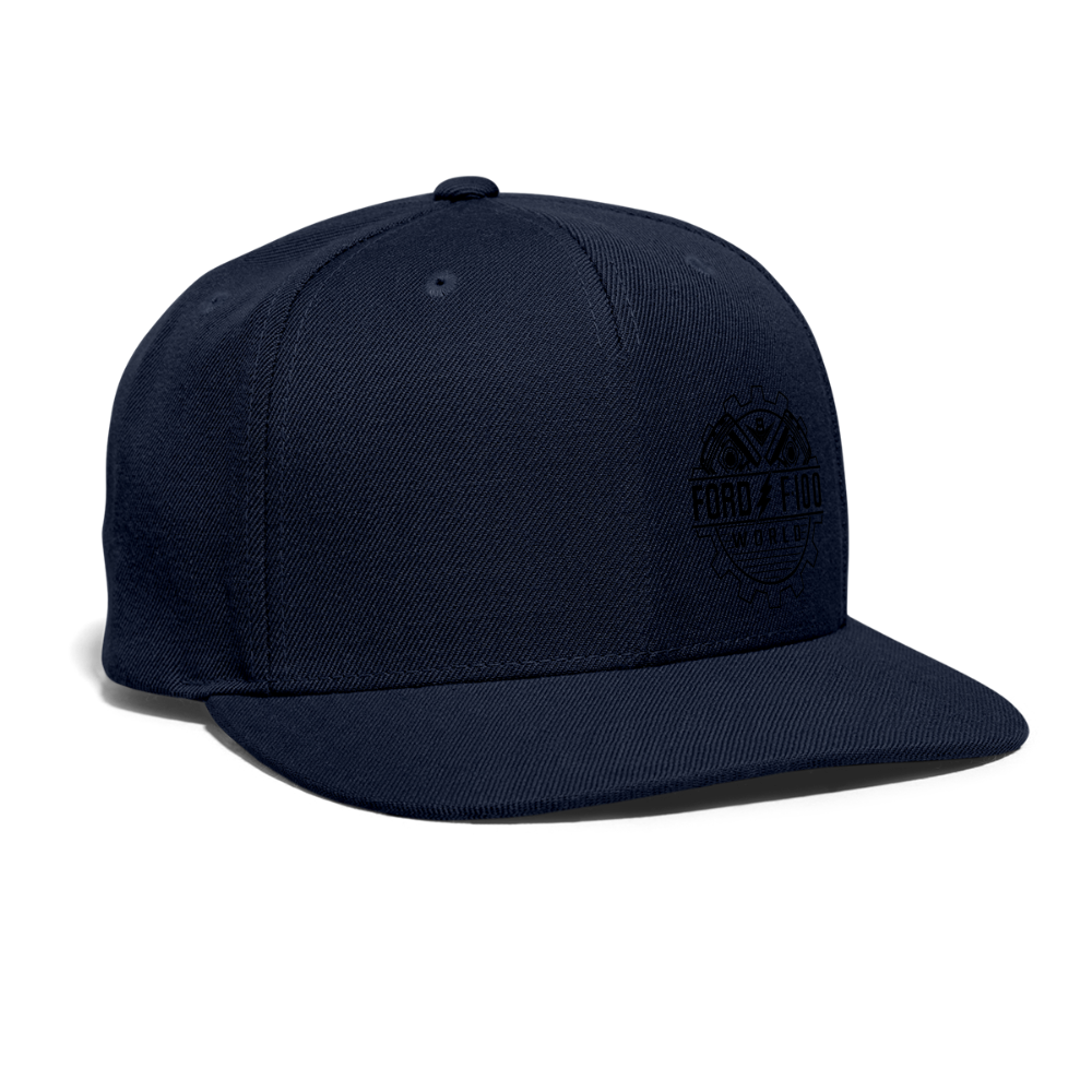 Snapback Baseball Cap - navy