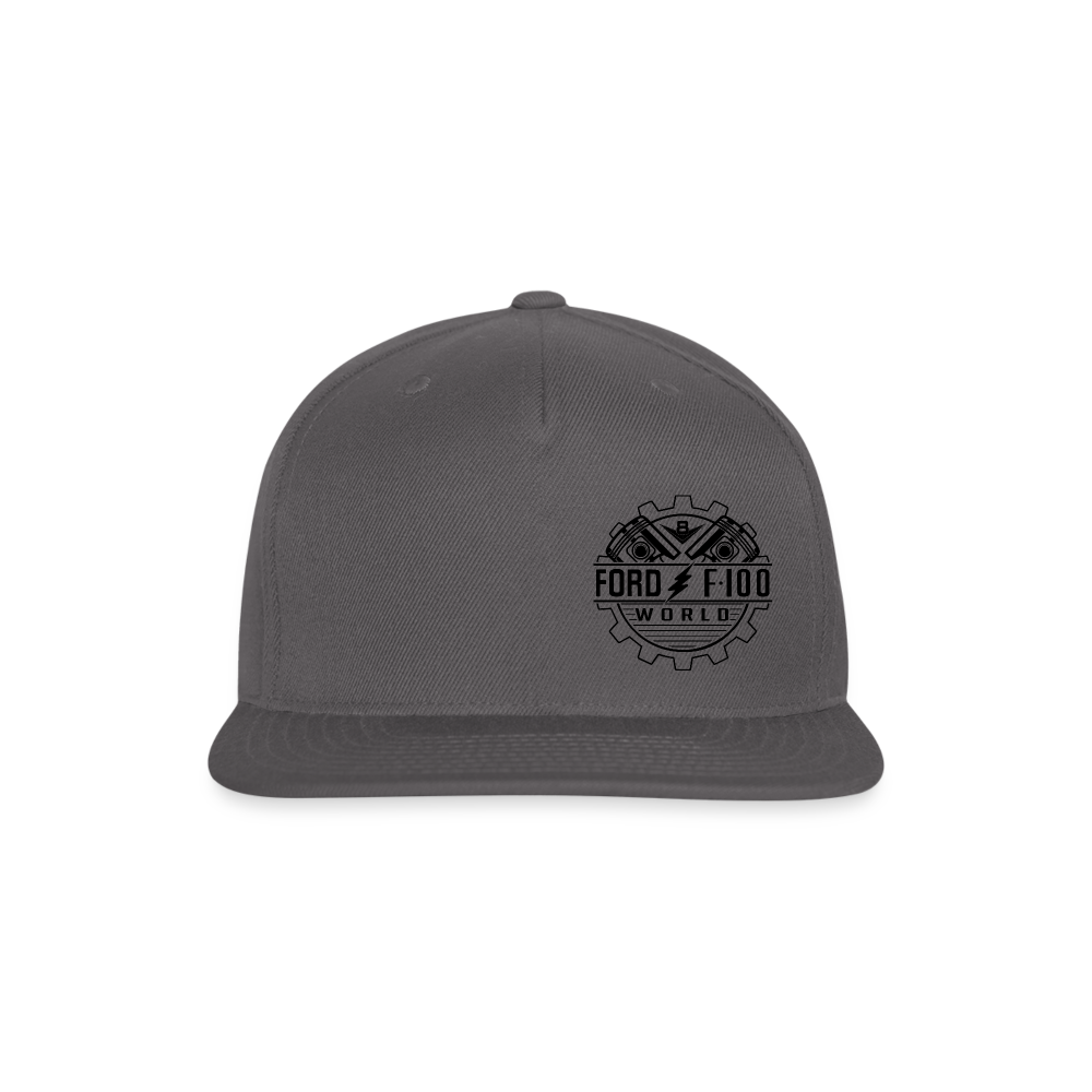 Snapback Baseball Cap - dark grey