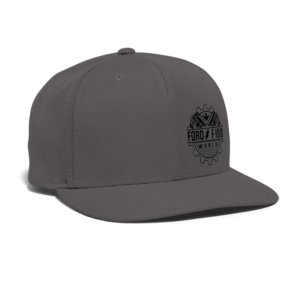 Snapback Baseball Cap - dark grey