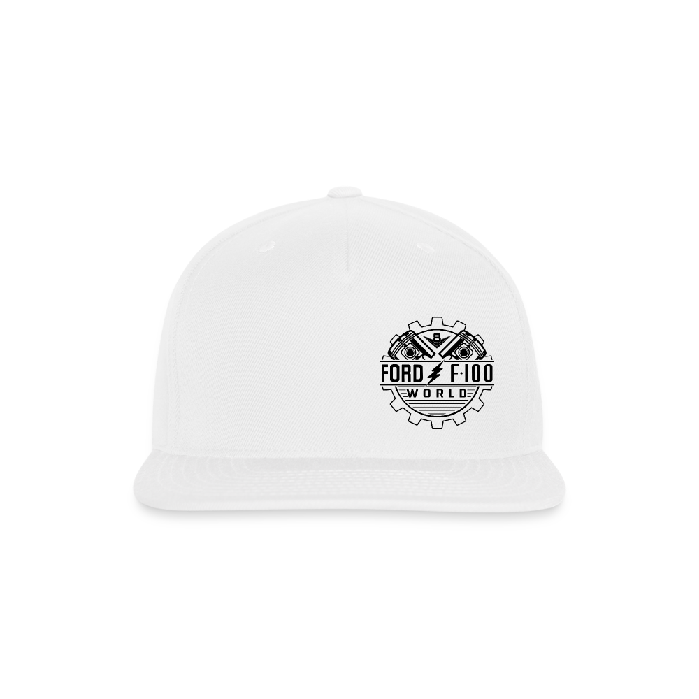 Snapback Baseball Cap - white