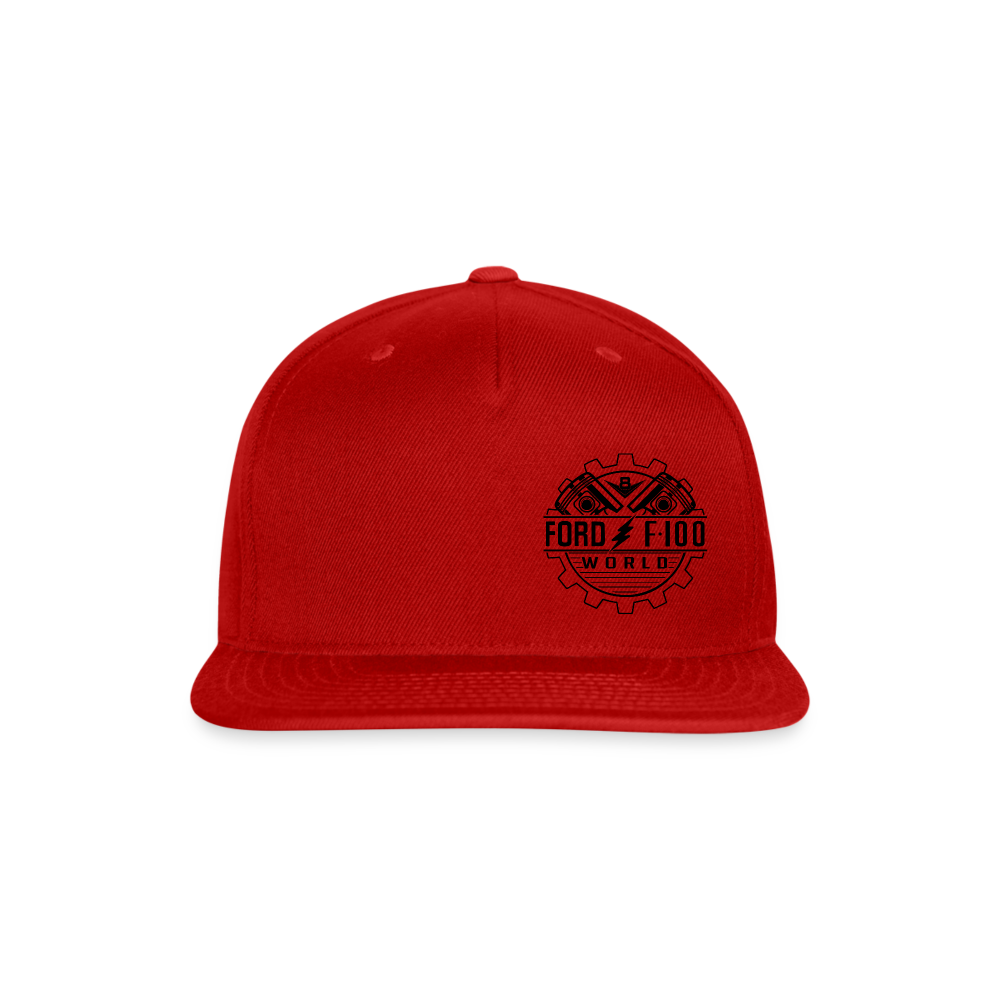 Snapback Baseball Cap - red