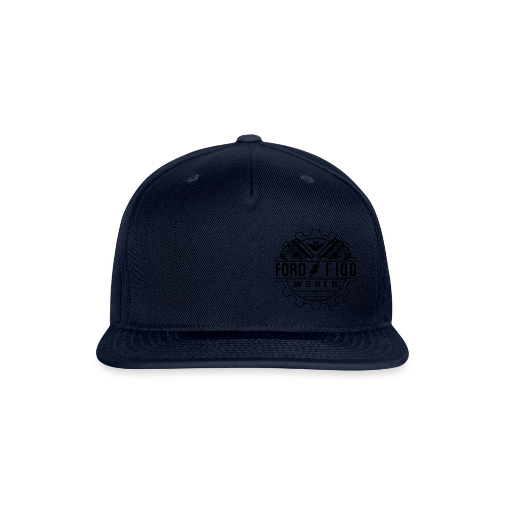 Snapback Baseball Cap - navy